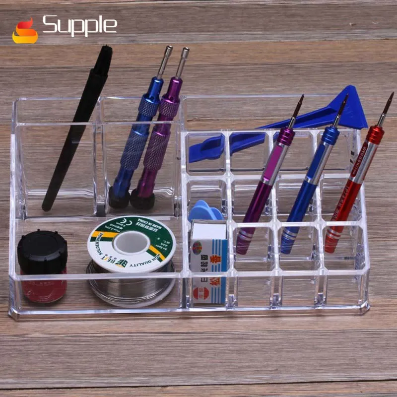 Supple Soldering Tool Organizer Box Storage Repair screwdriver Tools