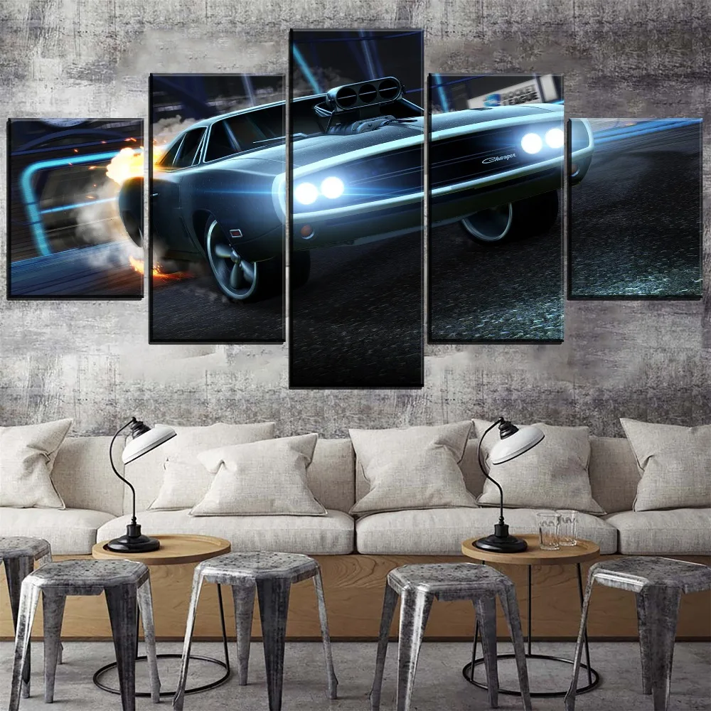 

Modular Canvas Artwork Posters Prints Type Style 5 Piece League Car Picture For Living Room Creative Home Decorative Painting