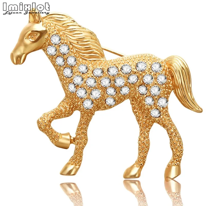 

Luxury Women's Brooch Animal Horse Crocodile Enamel Pins Brooches Badges Collar Dresses Plant Ice Ceam Brooch Jewelry