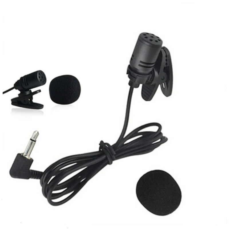 

Mini microphone Headphones 3.5mm Studio microphone With Tie Lapel Lavalier Clip Mic For Computer Teaching Speech Microphones