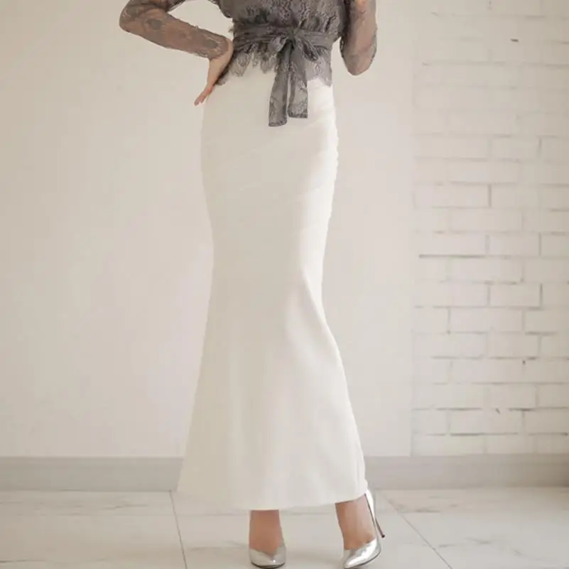 

new Mermaid Skirt Women Sexy Fishtail Slim Floor-Length Vintage Long Skirts