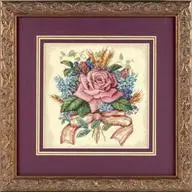 CS-529 cross stitch set rose flower, pink rose Dim 06995.jpg