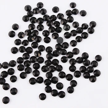 

Black SS6-SS30 DMC Hotfix Rhinestones Iron On Strass Flatback Hot Fix DIY Nail Art/Wedding Dress/Phone Decor