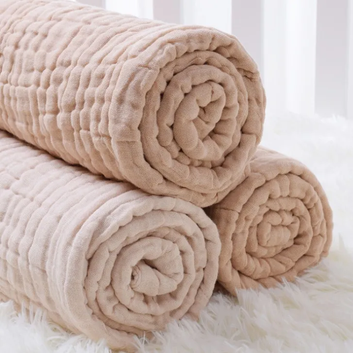 Seartist Newborn Muslin Blanket Infant 100 Cotton 6 Layers Gauze Bath