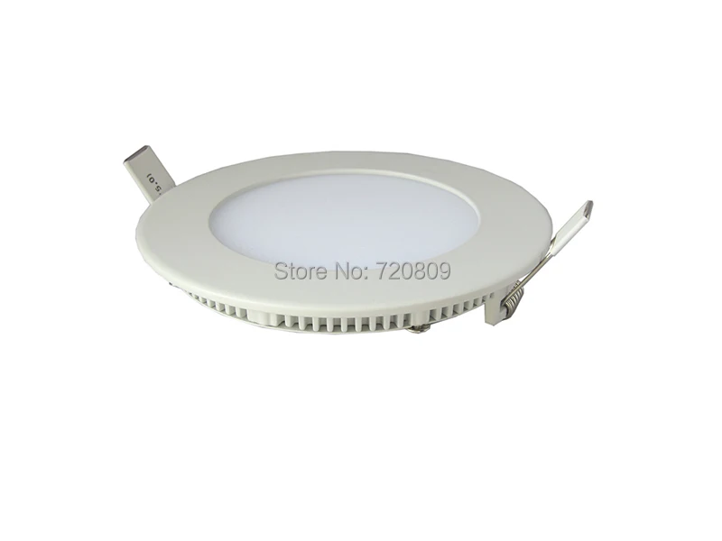 

10pcs/lot 6w LED Panel Light White Round Ceiling light AC85-265v Pure/Warm White