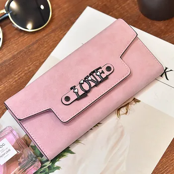 

1 Pcs Women Wallet Purse Long Design PU Leather Love Fashion Durable for Money Cards New