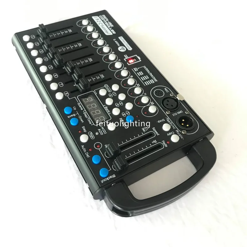 

10/lot 192 DMX Controller battery DJ Equipment DMX 512 Console, wireless battery Stage Lighting moving head Controller