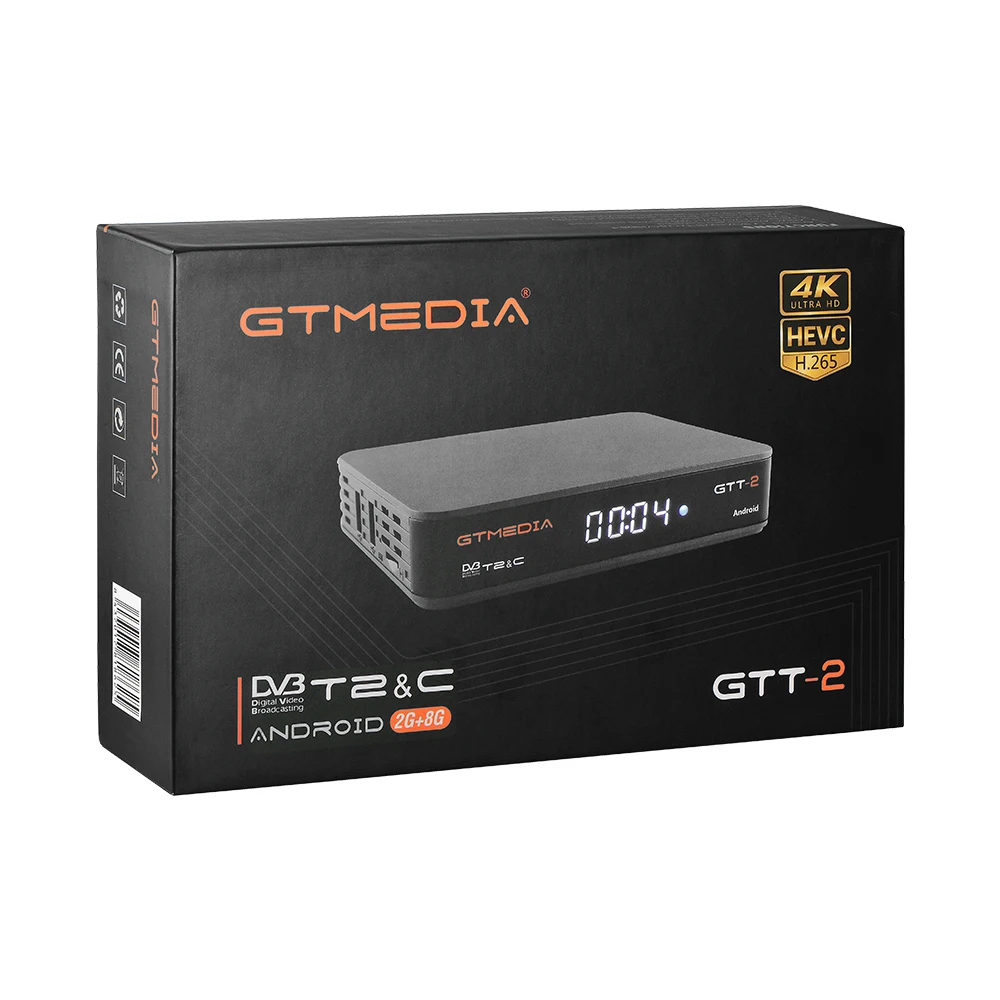 GTMEDIA GTT2 Smart tv box DVB-T2/кабель(J83.A/C)/ATSC-C/ISDBT android 6,0 2 ГБ 8 ГБ 4K H.265 Wi-Fi передатчик для интернет-телевидения легко управлять Android box