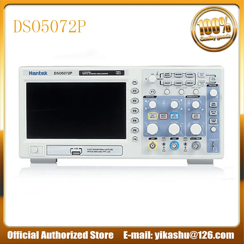 Hantek DSO5072P Цифровой осциллограф 70 МГц 2 канала 1GSa/s d Длина 24K USB|Осциллографы| |
