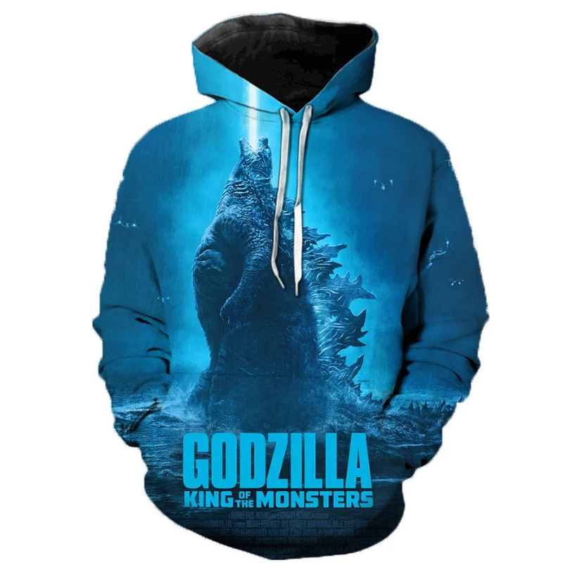 

Movie Godzilla: King of the Monsters Hoodies Men Women Sweatshirts 3D Printed Hooded Pullover Fashion Casual Streetwear 3XS-5XL