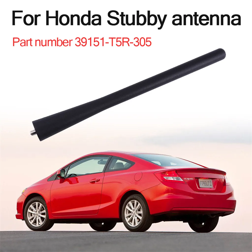 

7 inch OEM for Honda Short Antenna CR-V S2000 RDX Civic Si Element Part number 39151-T5R-305 Suitable many models Durable 0.8