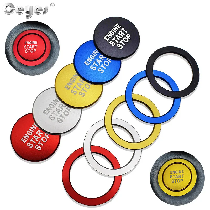 

Ceyes Car Styling Accessories Engine Start Stop Ignition Ring Case For Toyota Rav4 Corolla Prius Camry Decorative Stickers Cover
