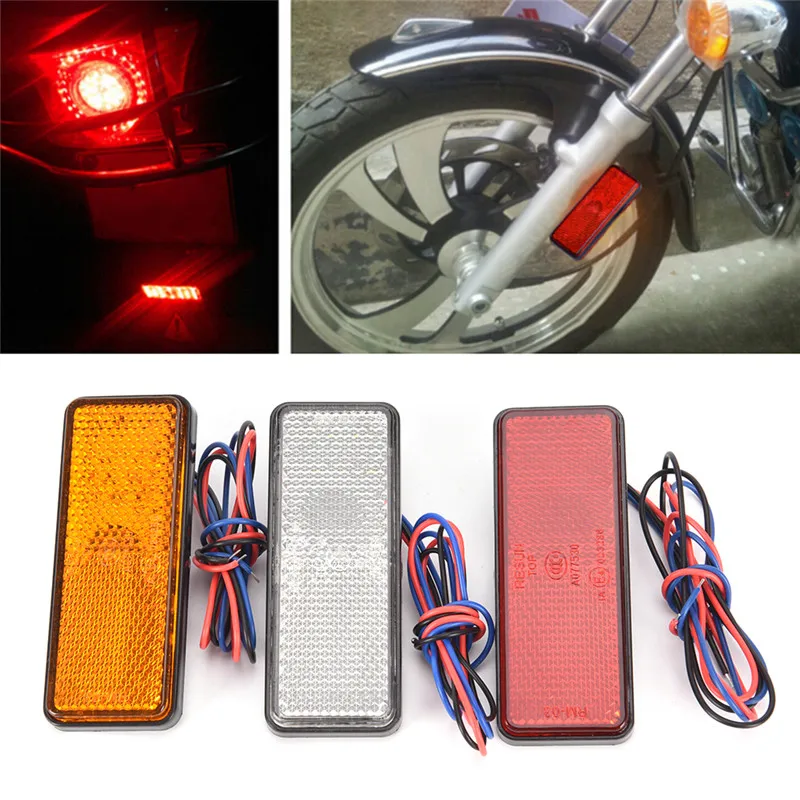 

Rectangle Car/ATV 24LED Reflectors/Truck Side Warning Lights Motorcycle LED Reflector Tail Brake Turn Signal Light Lamp