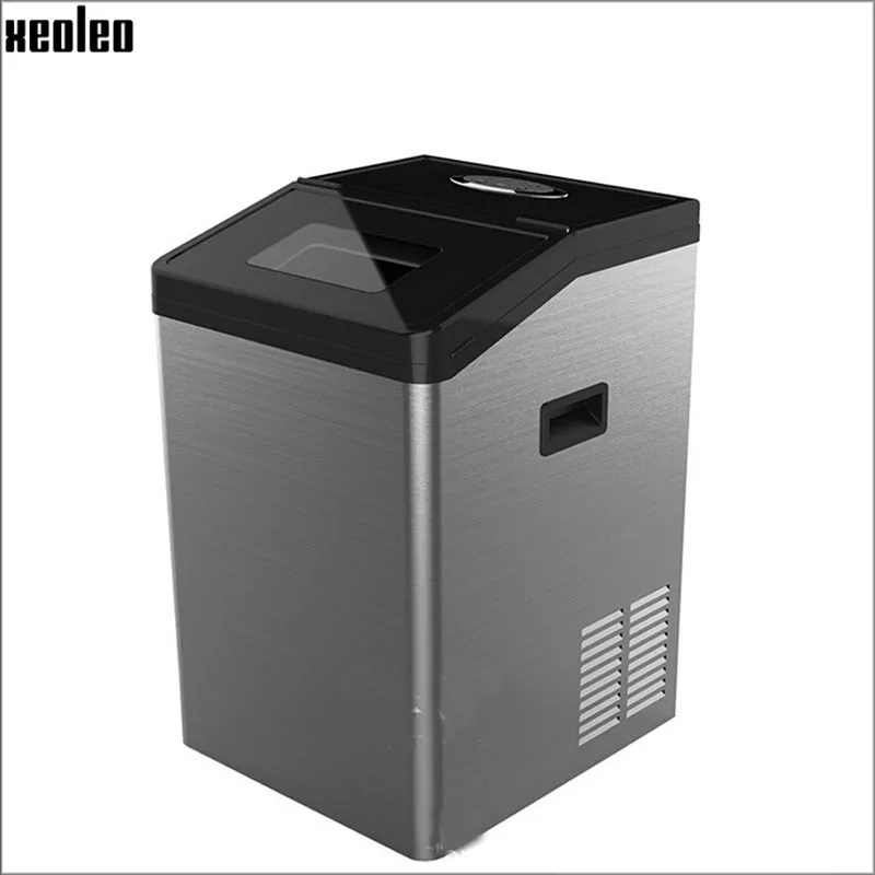 Xeoleo Ice maker коммерческий Ice achine 50 кг/24 ч Ice Cube машина 5 кг хранения с фильтр для воды подходит кофе/bubble чай магазин