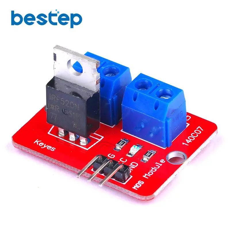 Верхняя кнопка Mosfet 0 24 В стандартный модуль IRF520 для Arduino MCU ARM Raspberry pi|Интегральные