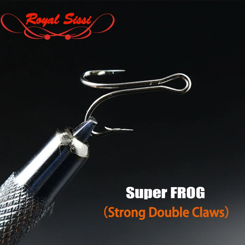 

20 Pcs/Pack Strong Double Claws Salmon Fly Tying Hooks High Carbon Super Frog Duplex fly Hook 2#4#6# saltwater fly fishing hooks