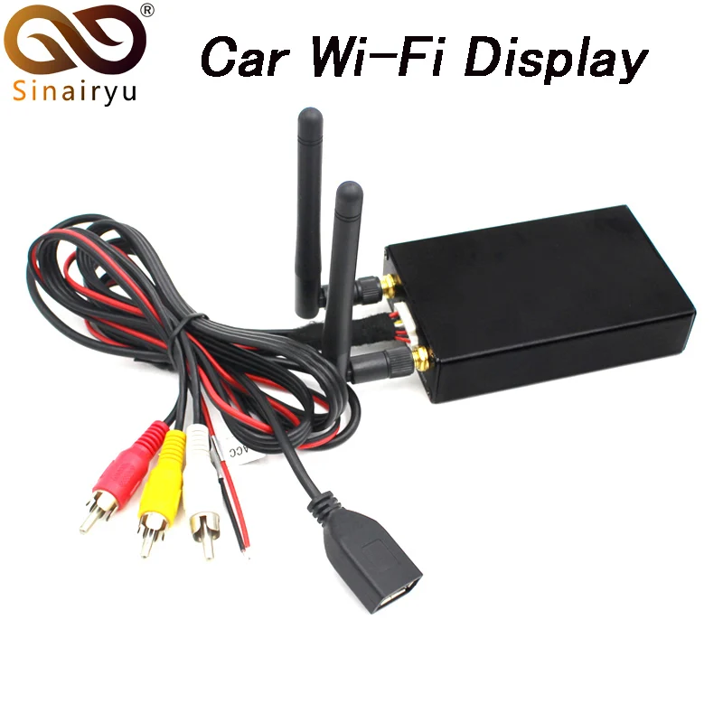 

Sinairyu Car WiFi Display iOS AirPlay Mirror Link for Car Home Video Audio Miracast DLNA Airplay Screen Mirroring 5.8G