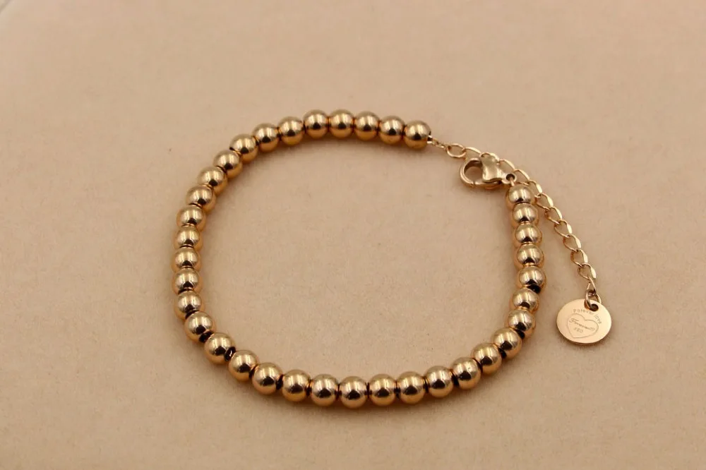 Модный роскошный браслет из нержавеющей стали цвета розового золота, маленький браслет в форме сердца, подарок для женщин