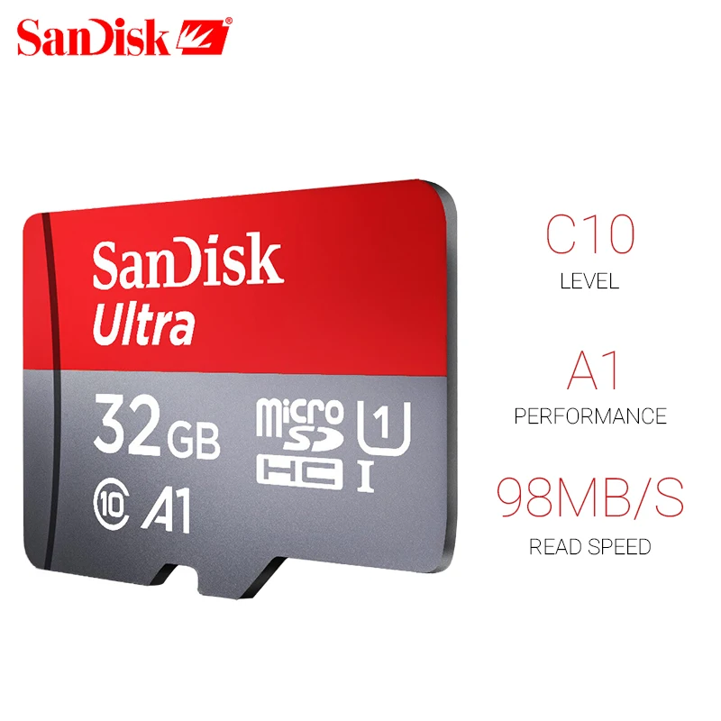 SanDisk Ультра Высокоскоростная карта памяти 32 Гб TF 98 МБ/с./с microSDHC/micro SDXC UHS I|Карты