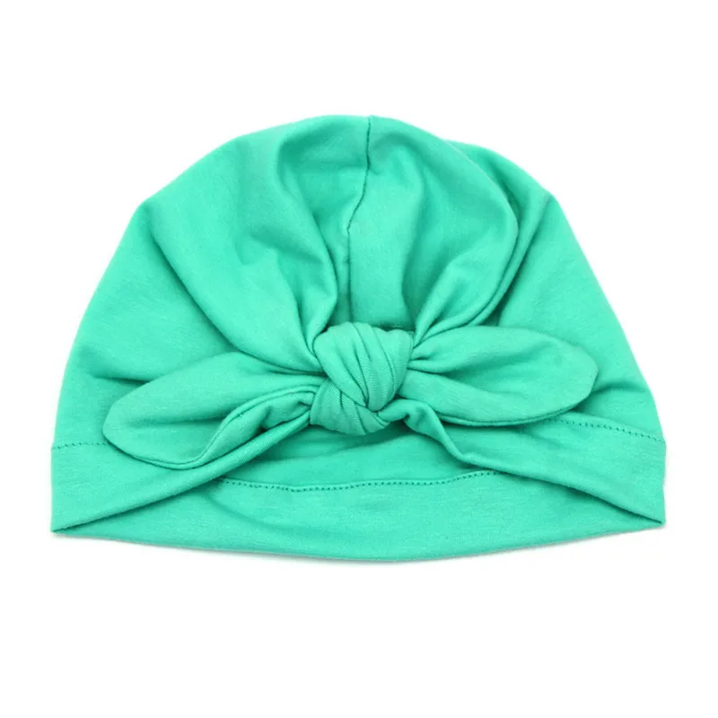 

1Pcs Cute Sweet Baby Hat Candy Color Baby Newborn Beanie with Knot Bow Turban Headband Cap for Girls Elastic Infant Accessories