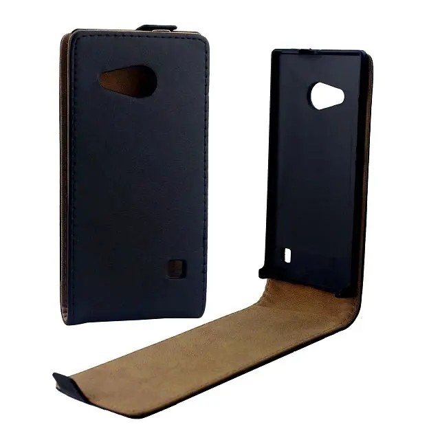 

Top quality ! For Nokia Lumia 730 Lumia 735 Vertical flip phone Up and Down Leather Cover phone Case