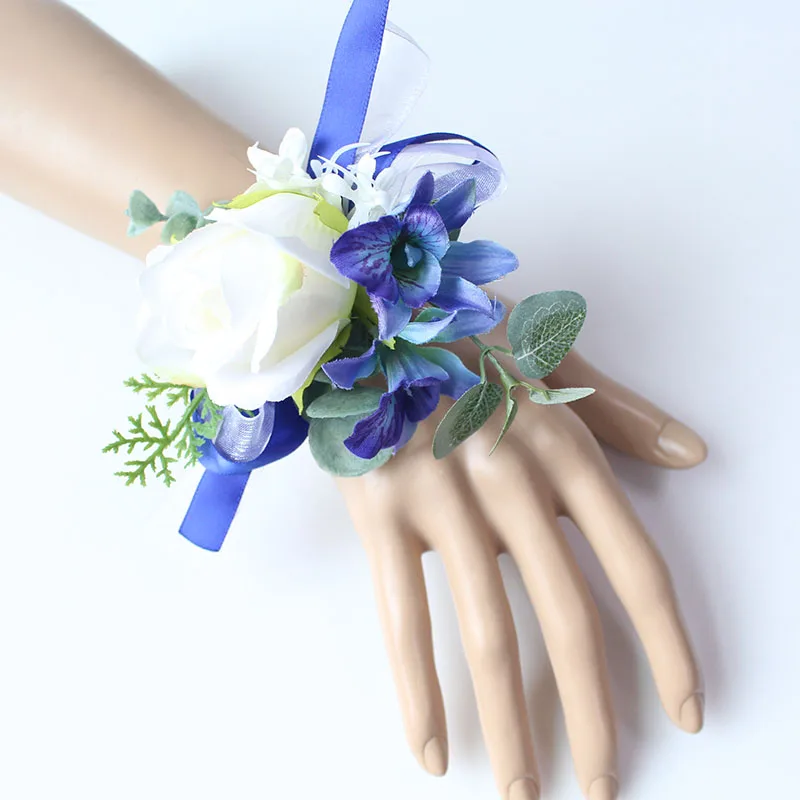 Wrist Corsage Bracelet wedding bridesmaid wrist flower  (23)