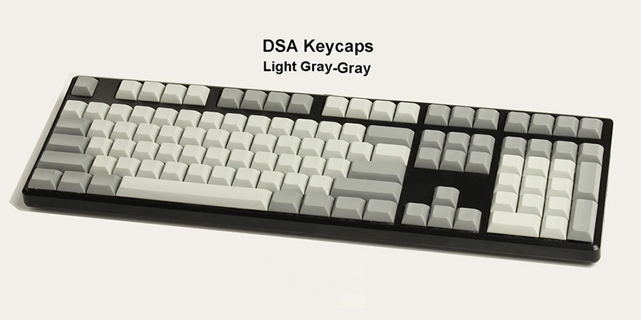 NPKC PBT пустой DSA Keycaps Мечтательный фиолетовый бордовый серый цвет микс для переключатели Cherry MX механические клавиатуры - Цвет: 108 Light Gray-Gray