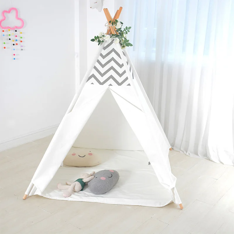 Wigwam для детской палатки из хлопка Tipi деревянный игровой домик детей детская
