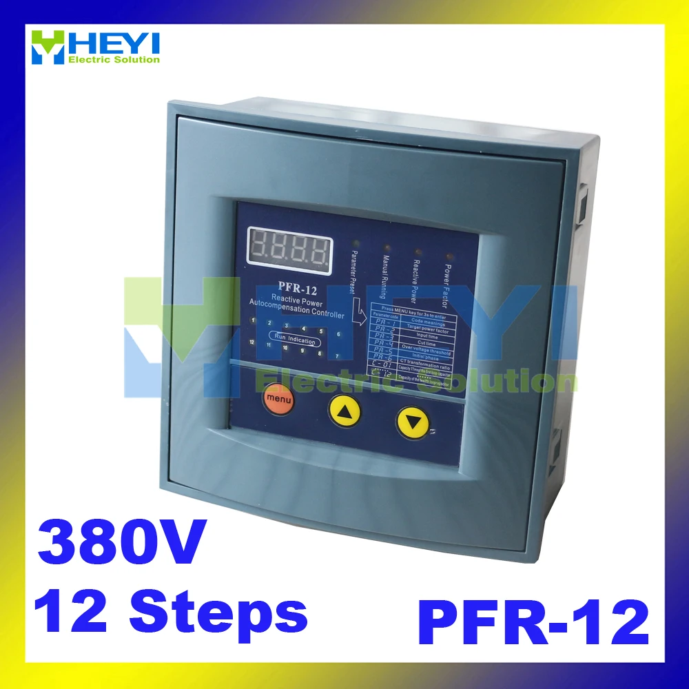 Power Factor Controller With 12 Cap Bank