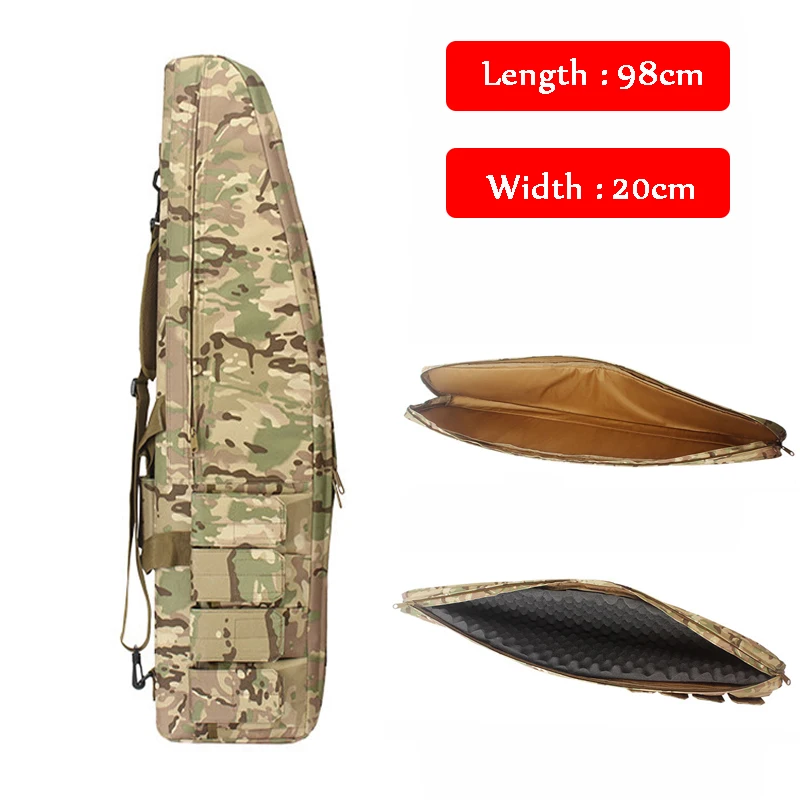 

98cm Tactical Rifle Gun Bag With Padded Hand Carry Gun Holster Hunting Shooting Airsoft Air Gun Carry Protection Shoulder Bag