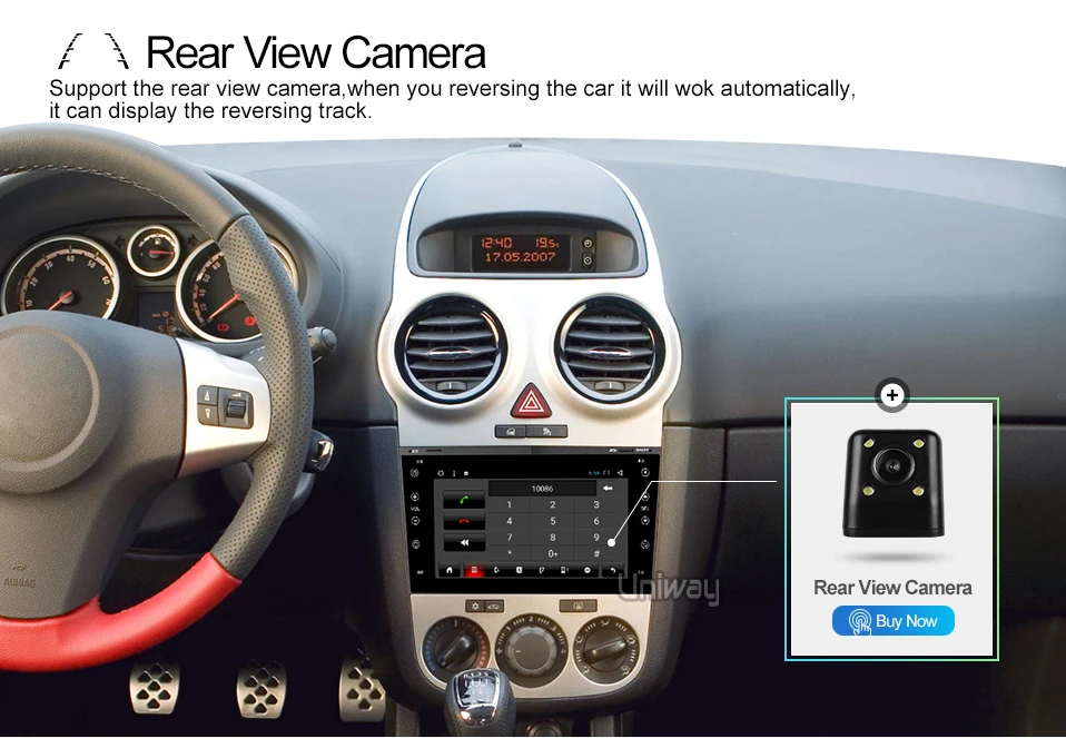 Discount uniway AOB7071 2G+32G android 8.1  car dvd for Opel Meriva Antara Zafira Veda Agila Corsa Vectra Astra H 2006 2007 2008 200 10