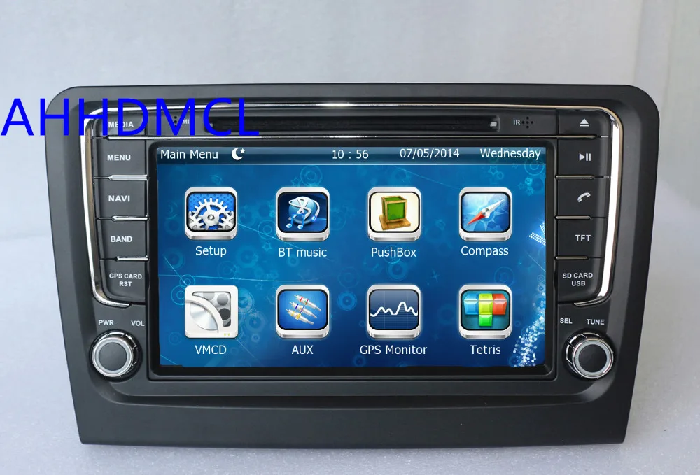 Discount AHHDMCL Car Multimedia Player DVD Radio Stereo Audio GPS Navigation For Skoda Rapid 2013 2014 2015 2016 1