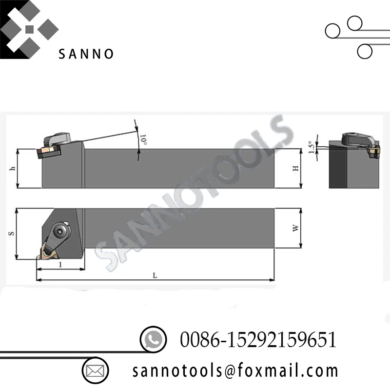 Screw cutting tools cnc tool holders for cnc lathe CER1616H16 2020 2525 3232P16 CEL2525M22 thread turning holders solt cutters (4)