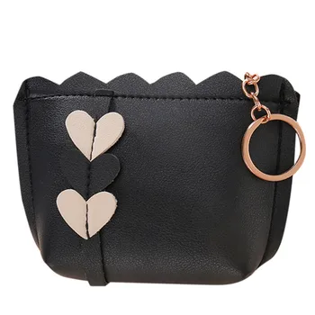 

Maison Fabre Wallets Leather Female Purse Mini Solid Multi Cards Holder Wallets Love Decoration Zipper Clutch Bags Coin Purse