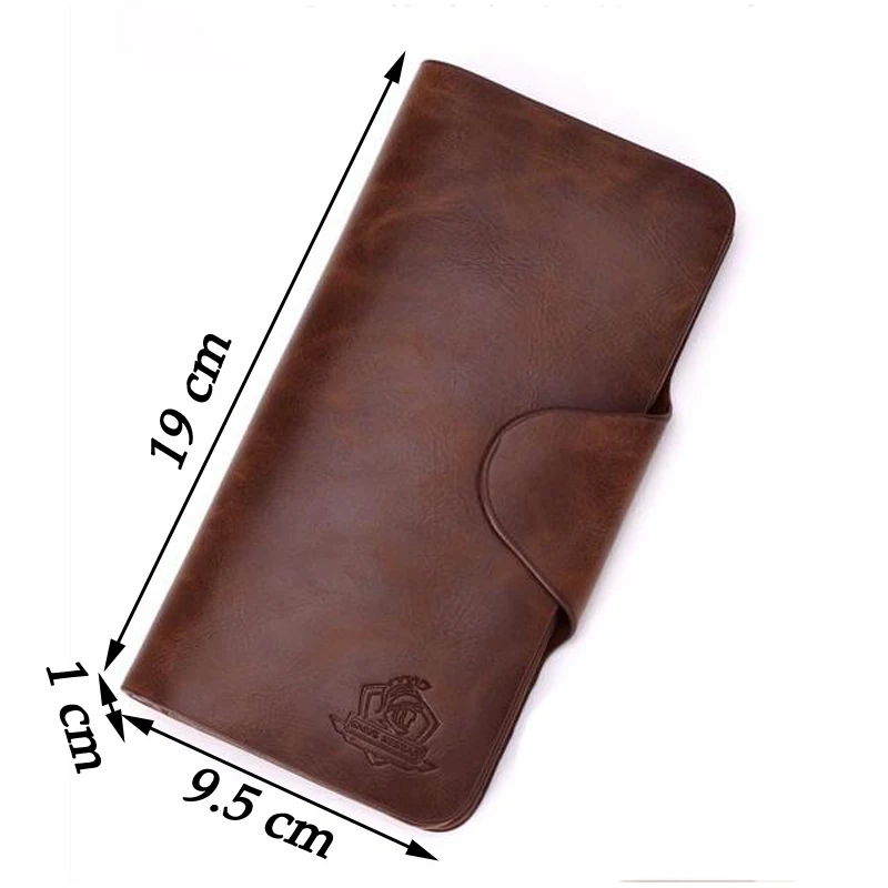 2019 Hot Sale Men's Wallets Genuine Leather Vintage Male Purse Phone Cases Card Holder Long Clutch Coin Purse Pocket for Man 