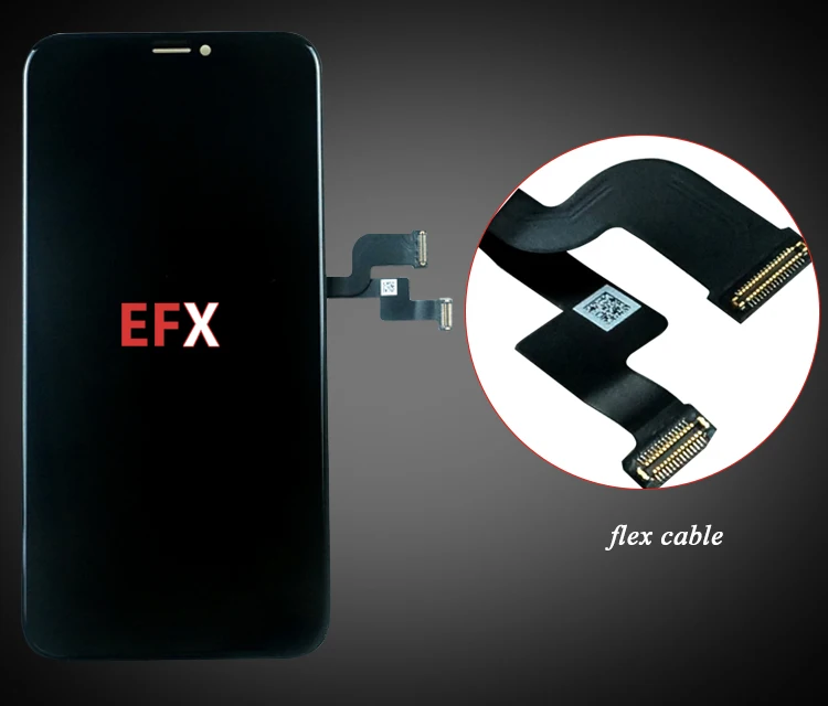 1 шт. EFaith EFX дисплей для iPhone X XR XS Max lcd Amoled с полным обзором экран высокой яркости с 2.5D закаленным стеклом инструмент