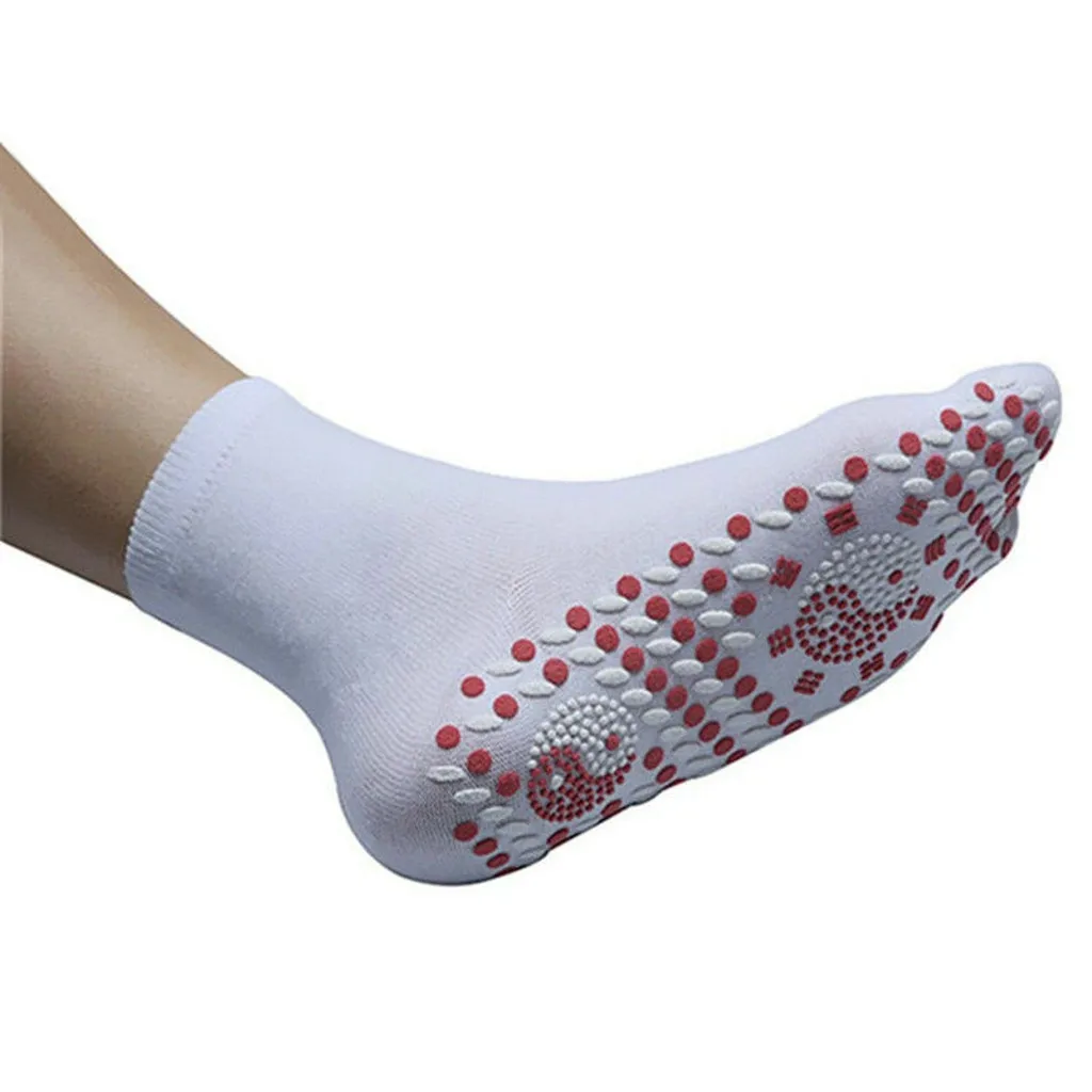 

1Pair Fir Tourmaline Magnetic Socks Self Heating Therapy Magnetic Socks Therapy Foot Care Massage Socks A401