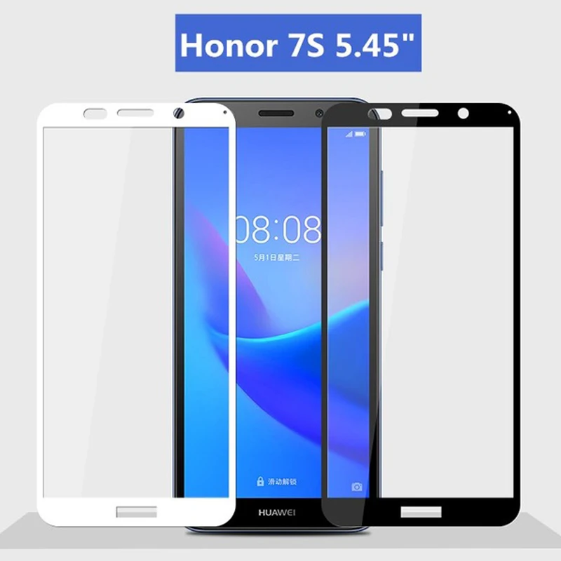 3D закаленное стекло для Huawei Honor 7S полное покрытие 9H Защитная пленка экрана