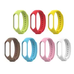Mi jobs модные часы mi band 3 ремешок мягкий силиконовый Браслет замена аксессуары для Xiao mi Smart Band