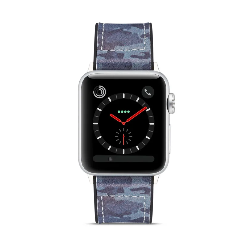Силиконовый кожаный ремешок с цветами кактуса для часов Apple Watch 42 мм 38 мм ремешок для iWatch 4 5 40 мм 44 мм спортивная серия 1 2 3 ремешок