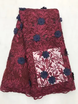 

Latest African Laces Fabric Red Swiss Voile Lace High Quality Emboridery French Cotton Lace French Tulle Lace Fabrics Pink A713