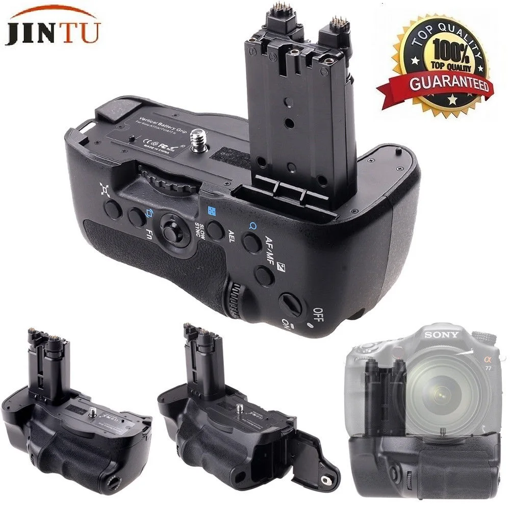 

JINTU Top Power Battery Grip Pack For Sony STL- A77 A77V A77ii A99ii DSLR Camera Replacement VG-C77AM