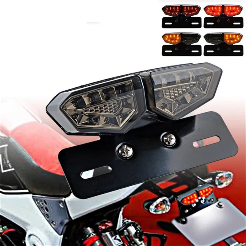 

Motorcycle Scooter 21LED Tail Brake Light Motorbike Integrated Turn signal lamp Universal Motorcycle Multifunctional taillights