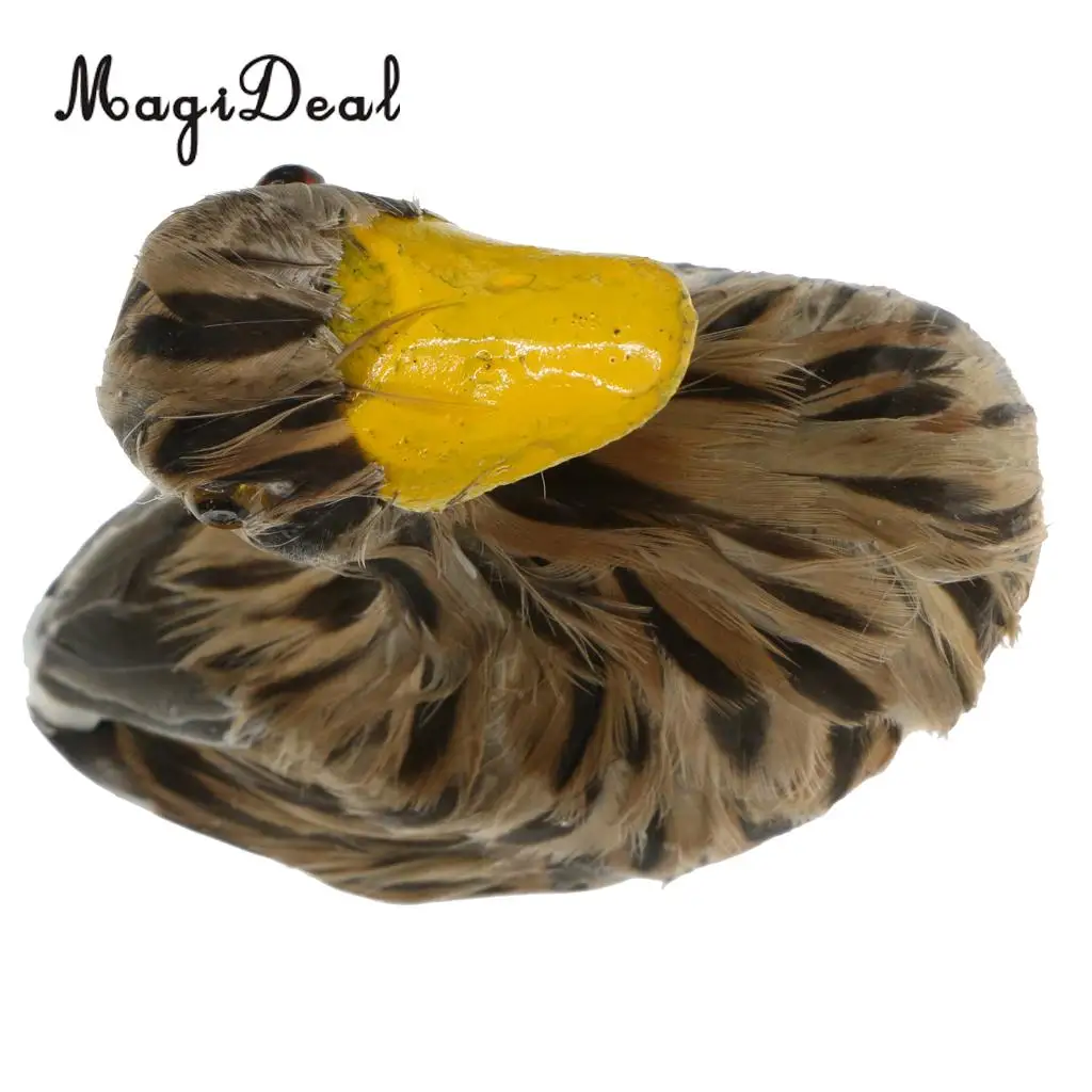 MagiDeal Various Realistic Duck Ornament Figure Outdoor Home Garden Water Pond Decoration DIY Vivid Artificial Feather Craft