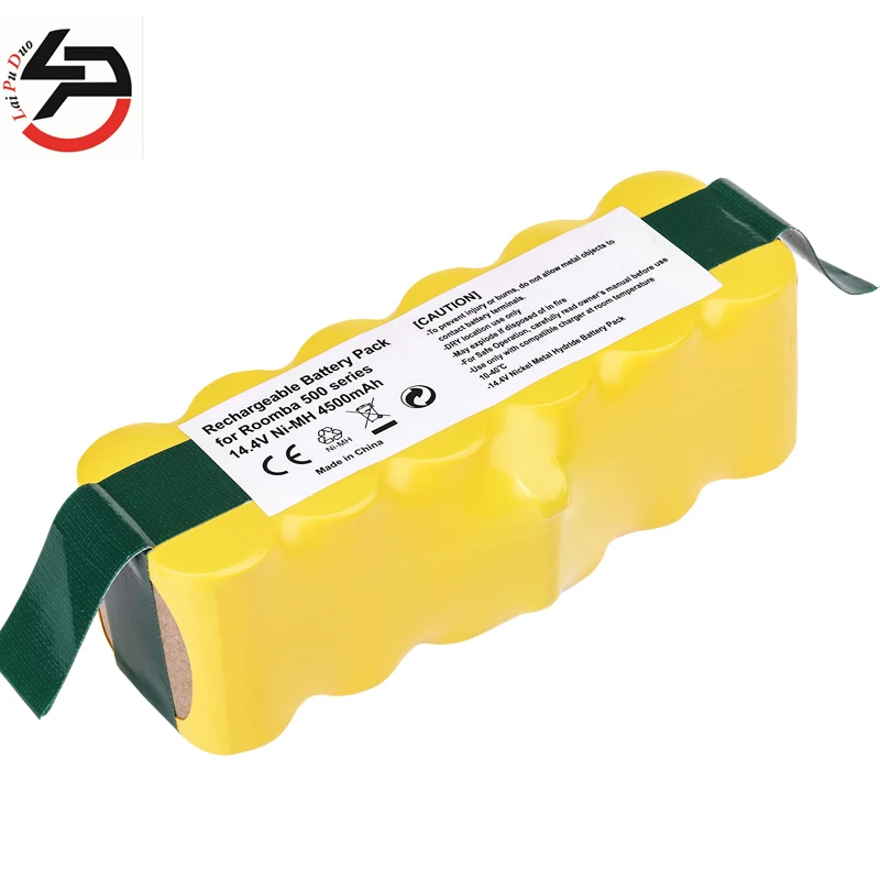 

LAIPUDUO 14.4V 4500mah NI-MH APS Vacuum Battery for iRobot Roomba 500 530 510 550 560 570 540 R3 780 790 880 Battery Robotics