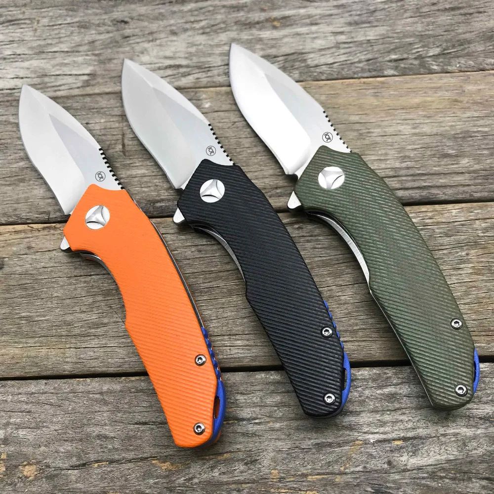 LDT A2 Folding knife 9Cr18Mov Blade G10 Handle Bearing Military Camping Tactical Outdoor Knife Survival Pocket Hunting EDC Tool