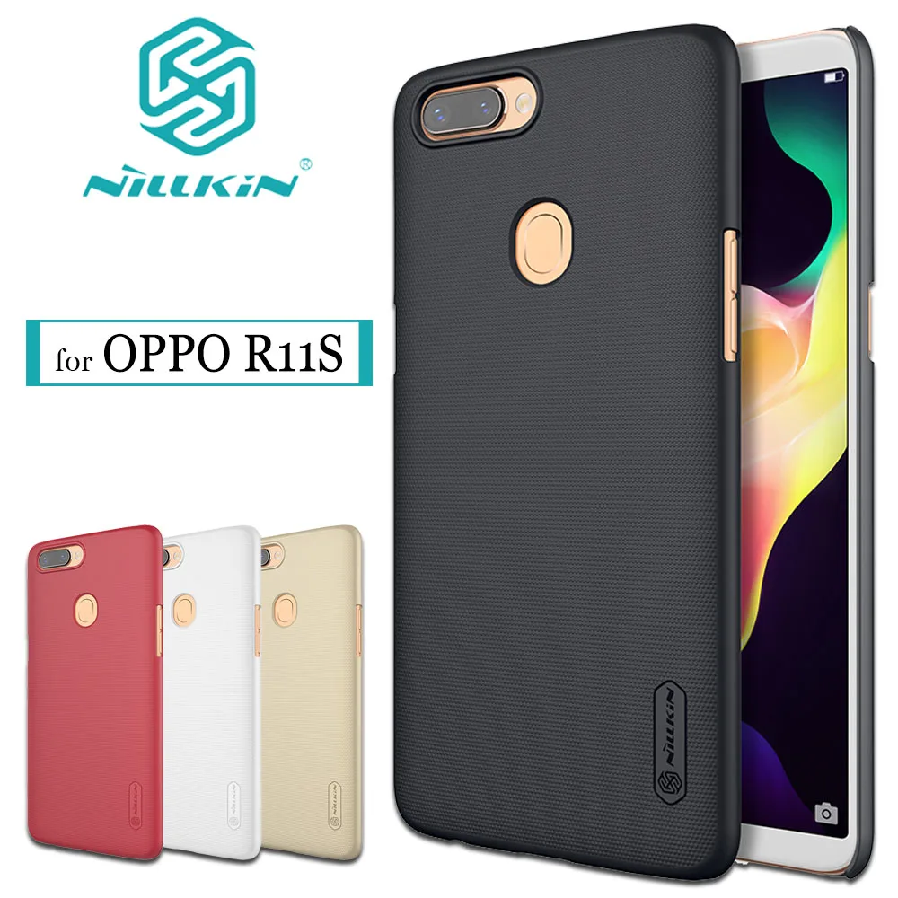 

Nilkin for OPPO R11S Case Nillkin Super Frosted Shield Hard Matte Business Plastic PC Phone Back Protective Cover for OPPO R11S