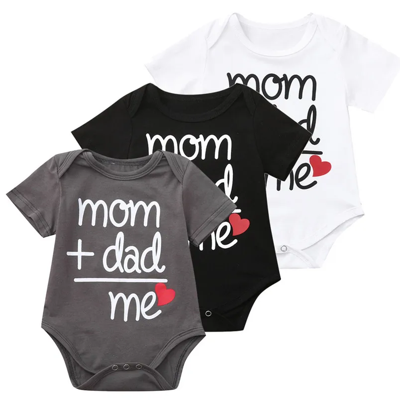 Newborn Baby Girls Boys Letter Printed Tops Bodysuit Romper Clothes New Fashion Baby Girls And Boys Romper 30AP18 (17)