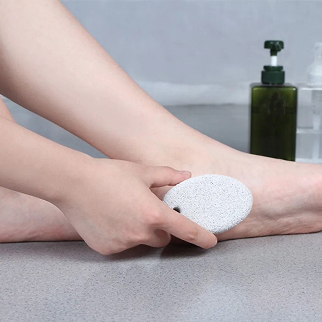 2 шт., эллиптический камень для ног, натуральная пемза, твердый камень для удаления мозолей, отшелушивающие инструменты для педикюра, принадлежности для ванной комнаты