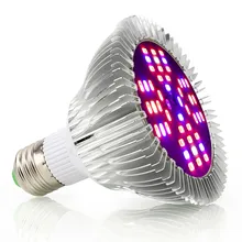 48LED Grow Light E27 AC85265V Growing Light Bulbs for Indoor Greenhouse Hydroponics System Seeds Flowers Plants Vegetables